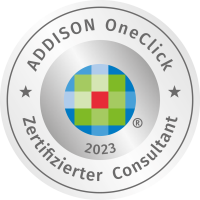 Siegel ADDISON One Click Zertifizierter Consultant